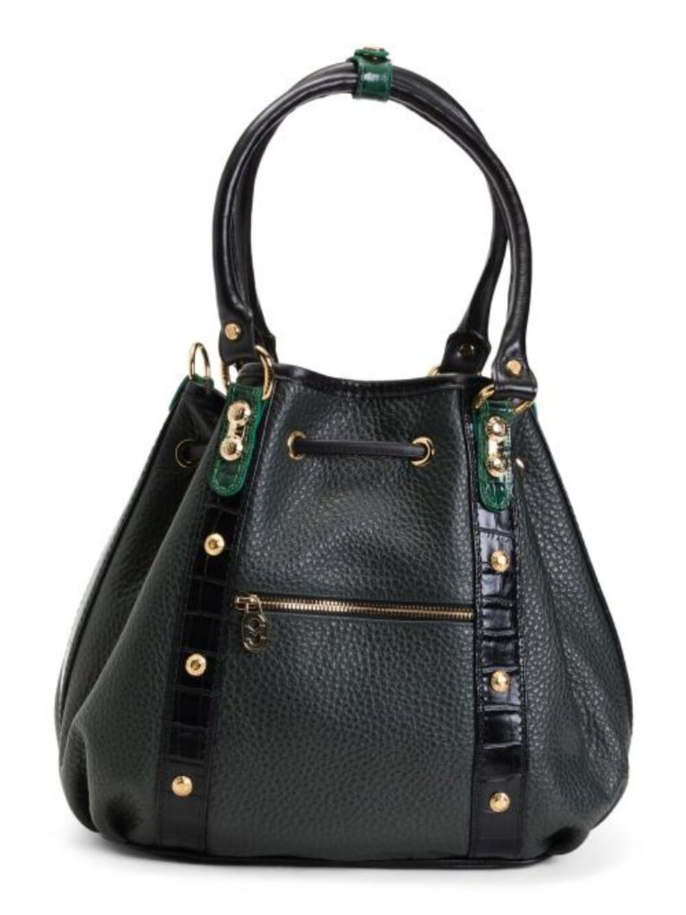 MARINO ORLANDI Made In Italy Leather Smooth Bucket Bag